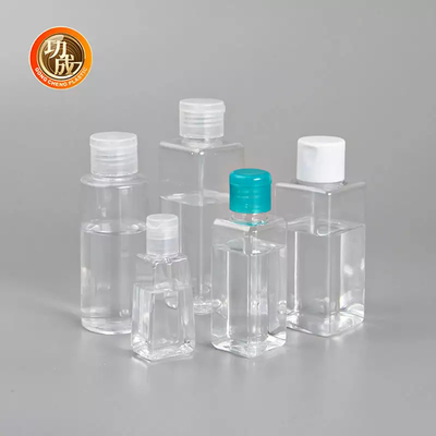 OEM Mini plastikowa butelka dezynfekująca PCR PLA Rozmiar podróżny Butelka dezynfekująca do rąk z uchwytem silikonowym