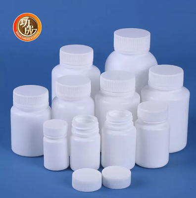 Pusta okrągła biała plastikowa butelka na pigułki Butelka na lekarstwa HDPE 50 ml 60 ml 100 ml 150 ml 200 ml