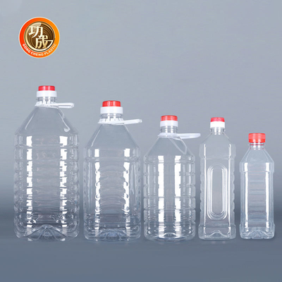 Plastikowe butelki na przyprawy OEM Clear Pet 250 ml 500 ml 1 l Plastikowy pojemnik na olej kuchenny