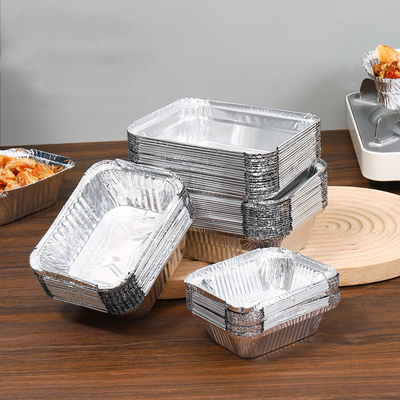 130 ml 350 ml Dostosuj pudełka do pakowania Pojemniki na wynos z folii aluminiowej