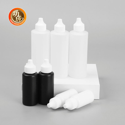20 mm kropelko do ust i oczu, plastikowa butelka z płynem E z dziecięco zabezpieczoną czapką śrubową