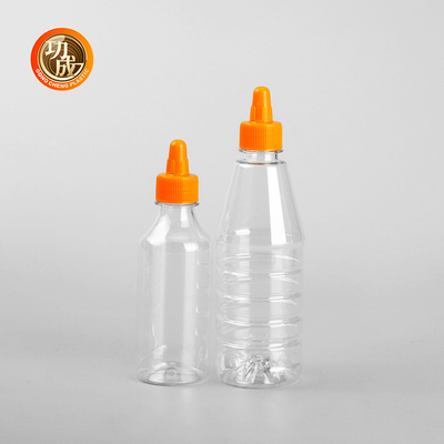 Cylinder Plastic Squeeze Sauce Bottle Dispensing Squeezeable Sauce Container Typ zamknięcia