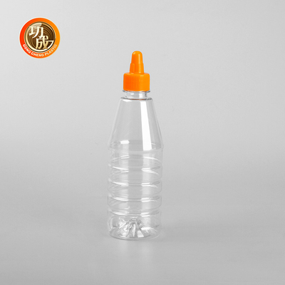 Przejrzysty plastikowy butelka do wyciskania przypraw dla łatwego uzupełniania