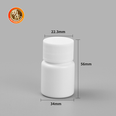 HDPE Matowa plastikowa butelka na pigułki 15 ml 20 ml 30 ml Kapsułka Butelki na pigułki