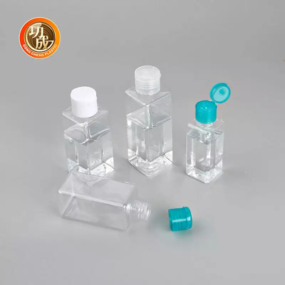 OEM Mini plastikowa butelka dezynfekująca PCR PLA Rozmiar podróżny Butelka dezynfekująca do rąk z uchwytem silikonowym