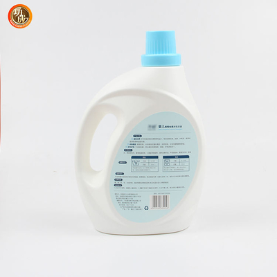 Plastikowe butelki z płynem do prania HDPE z nakrętką pomiarową 1 galon 3000 ml