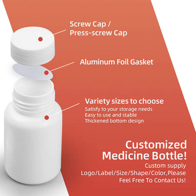 120 ml Farmaceutyczna Butelka Medyczna HDPE