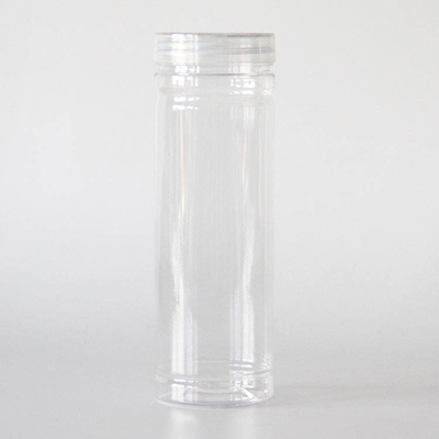 Przezroczysty PET Candy Cookie Jar 450ml 500ml Plastikowe słoiki z cukierkami z pokrywkami