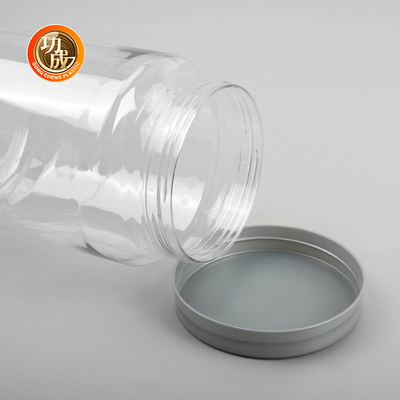 Przezroczysta plastikowa butelka na dżem klasy spożywczej 500 ml 2000 ml Słoik na ciasteczka dla zwierząt domowych