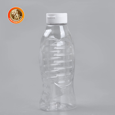 Plastikowe butelki z sosem PET z pokrywką Flip Top Food Grade