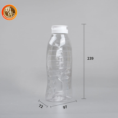 Plastikowe butelki z sosem PET z pokrywką Flip Top Food Grade