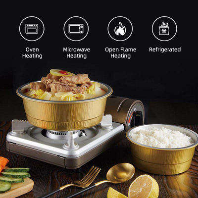 Jednorazowa folia aluminiowa Opakowania do żywności Pojemnik do przechowywania Aluminiowe pudełko na lunch