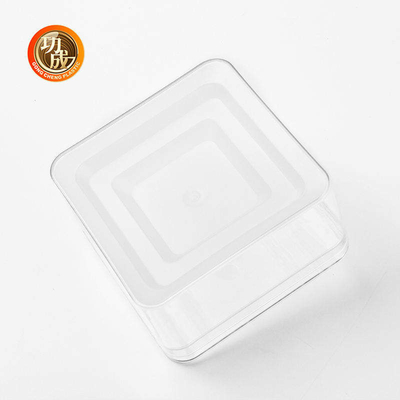 Przezroczyste kwadratowe plastikowe pojemniki na żywność Plastikowe pudełko PET ODM