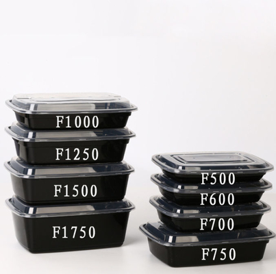 OEM Jednorazowe pojemniki na wynos Plastikowe tace z pokrywkami