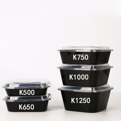 OEM Jednorazowe pojemniki na wynos Plastikowe tace z pokrywkami