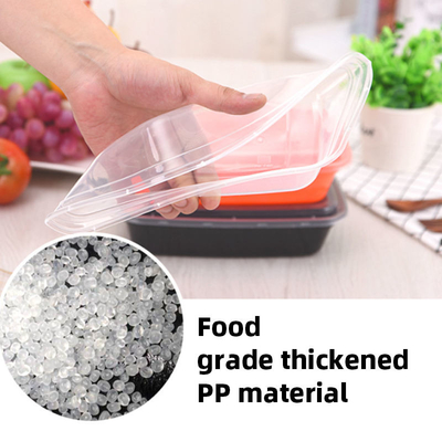 OEM Jednorazowe pojemniki na wynos Plastikowe tace z pokrywkami