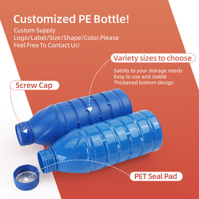 Plastikowa butelka PE PET do pestycydów Rolnicza płynna butelka nawozowa 500 ml 1000 ml