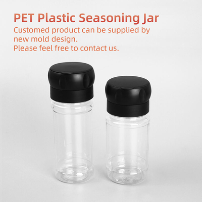 125 ml plastikowe butelki na przyprawy zakręcany shaker do przypraw z pokrywką