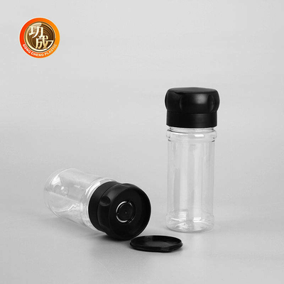 Przezroczysta plastikowa butelka przyprawowa PET Zastosowanie w kuchni 100 ml słoiki na przyprawy