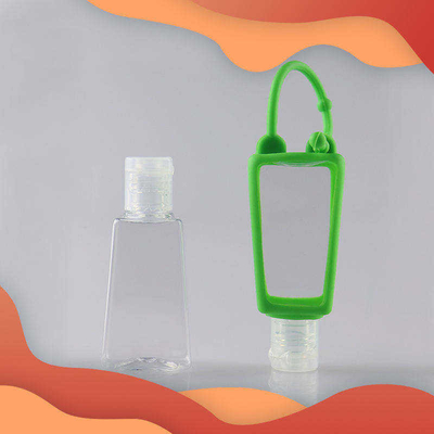 Mini Cute Travel Przenośna plastikowa butelka do dezynfekcji z silikonowym uchwytem z kreskówek