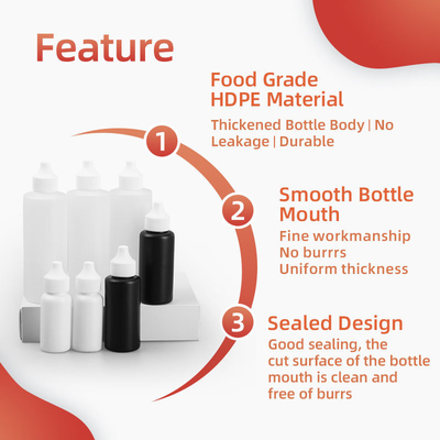 Krople do oczu Płytka z plastiku Hdpe Liquid Dropper Bottle