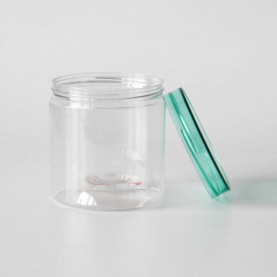 Pustka Żywność Wydzielana Do Szczotka Cukierki PET Plastikowe Pudełka 1250 ml Okrągły kształt