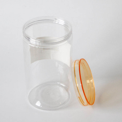 1500 ml szerokoustne duże okrągłe przejrzyste plastikowe słoiki do jedzenia kalibru 100