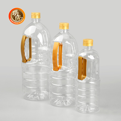 Śruby na pokrywie butelka oleju kuchennego z tworzyw sztucznych Żywność Przyprawy Pacowanie na zamówienie 1000ml-1800ml
